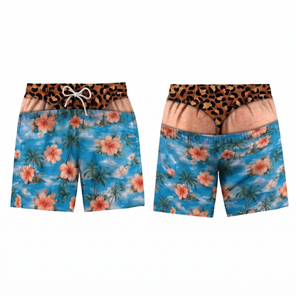 Next2Comfort™ FakeSag Prank Illusion Swim Shorts
