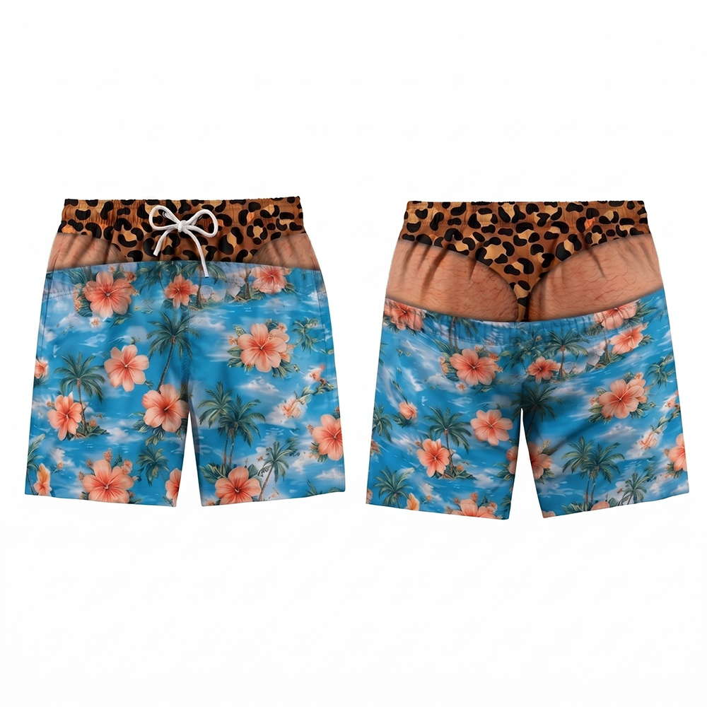 Next2Comfort™ FakeSag Prank Illusion Swim Shorts
