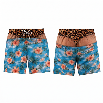 Next2Comfort™ FakeSag Prank Illusion Swim Shorts