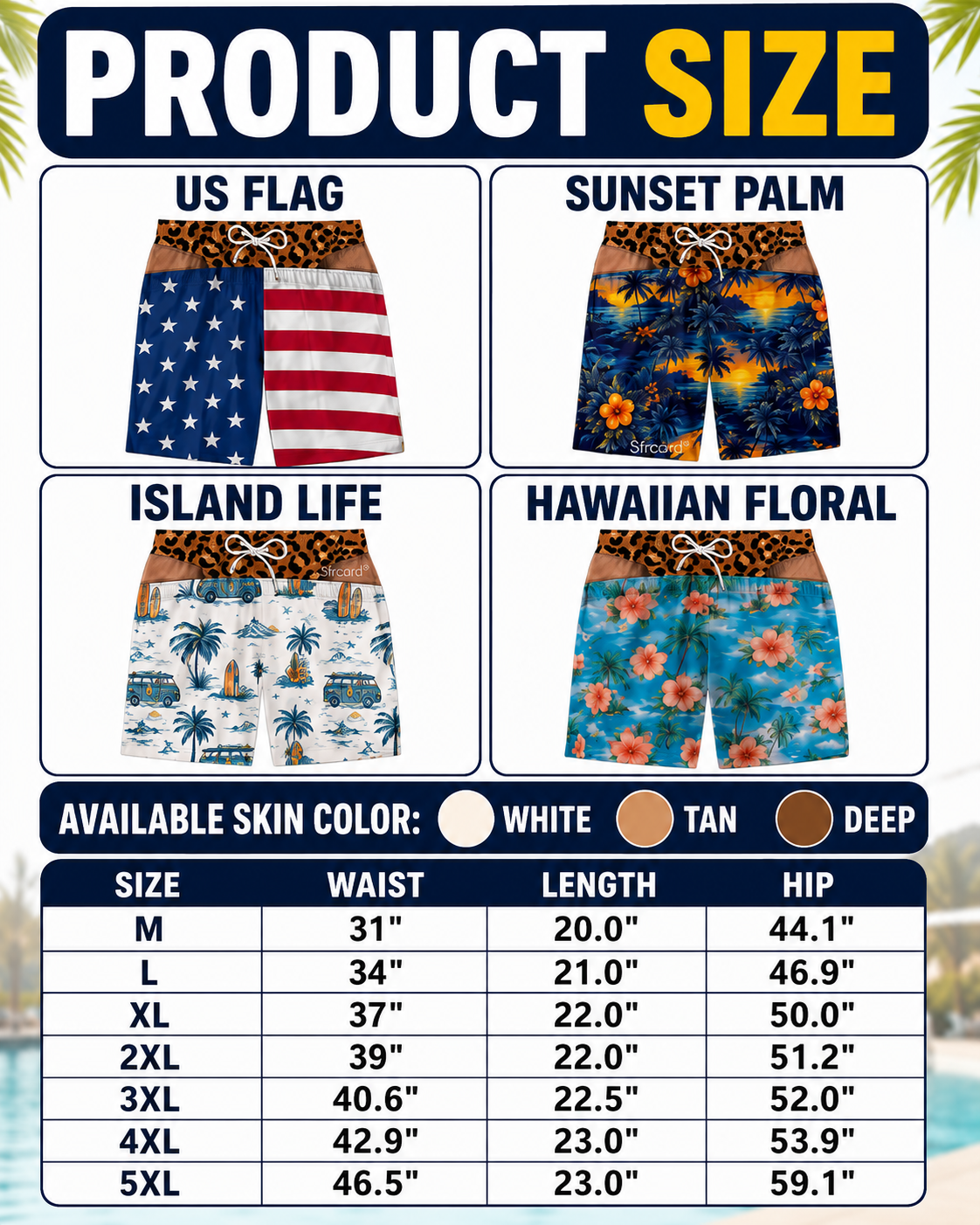 Next2Comfort™ FakeSag Prank Illusion Swim Shorts