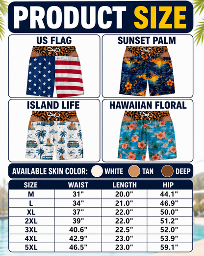 Next2Comfort™ FakeSag Prank Illusion Swim Shorts