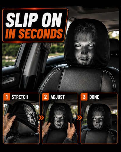 Next2Comfort™ HauntRide Phantom Passenger Car Headrest Cover