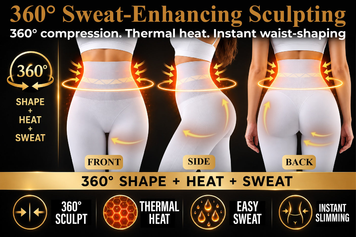 Next2Comfort™ HeatSync Thermal High-Waist Shaping Shorts