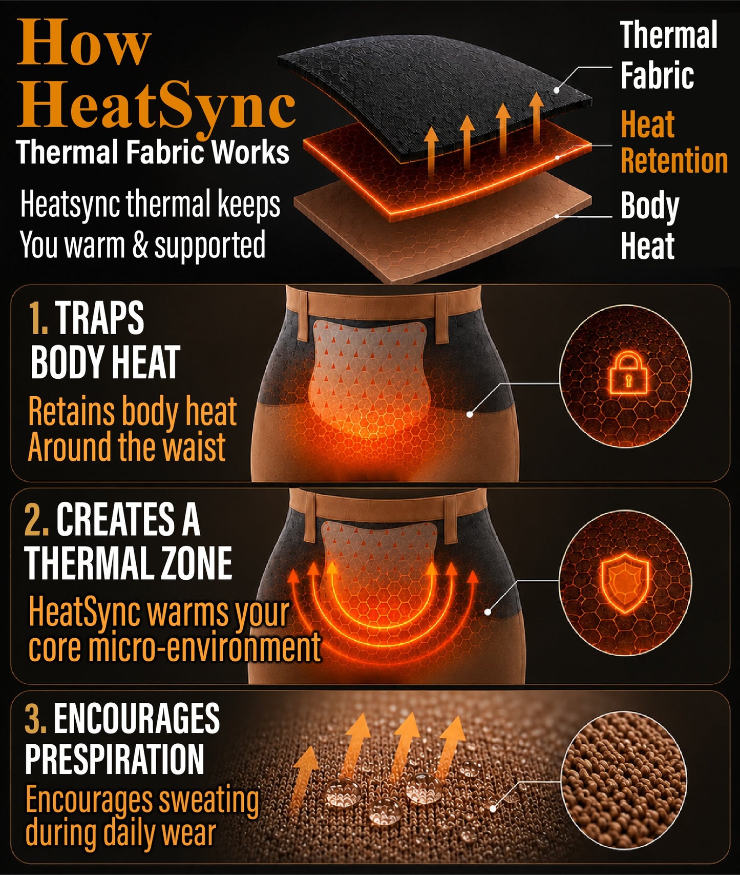 Next2Comfort™ HeatSync Thermal High-Waist Shaping Shorts
