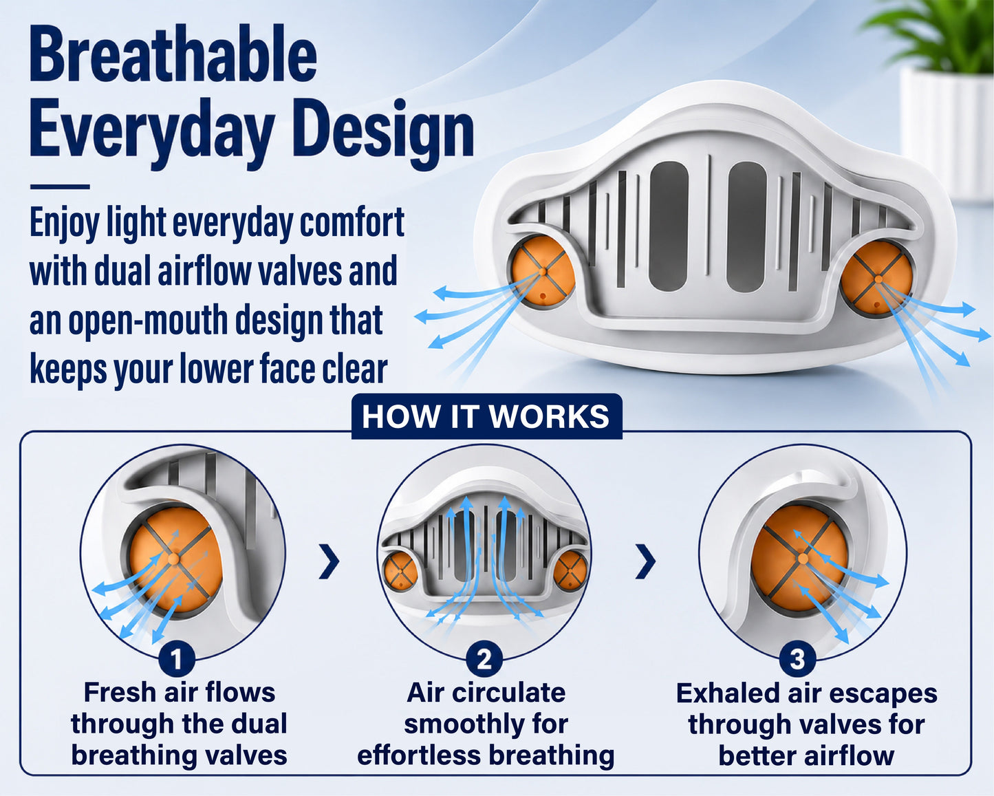 Next2Comfort™ MouthFree Activated Carbon Nasal Filter Mask