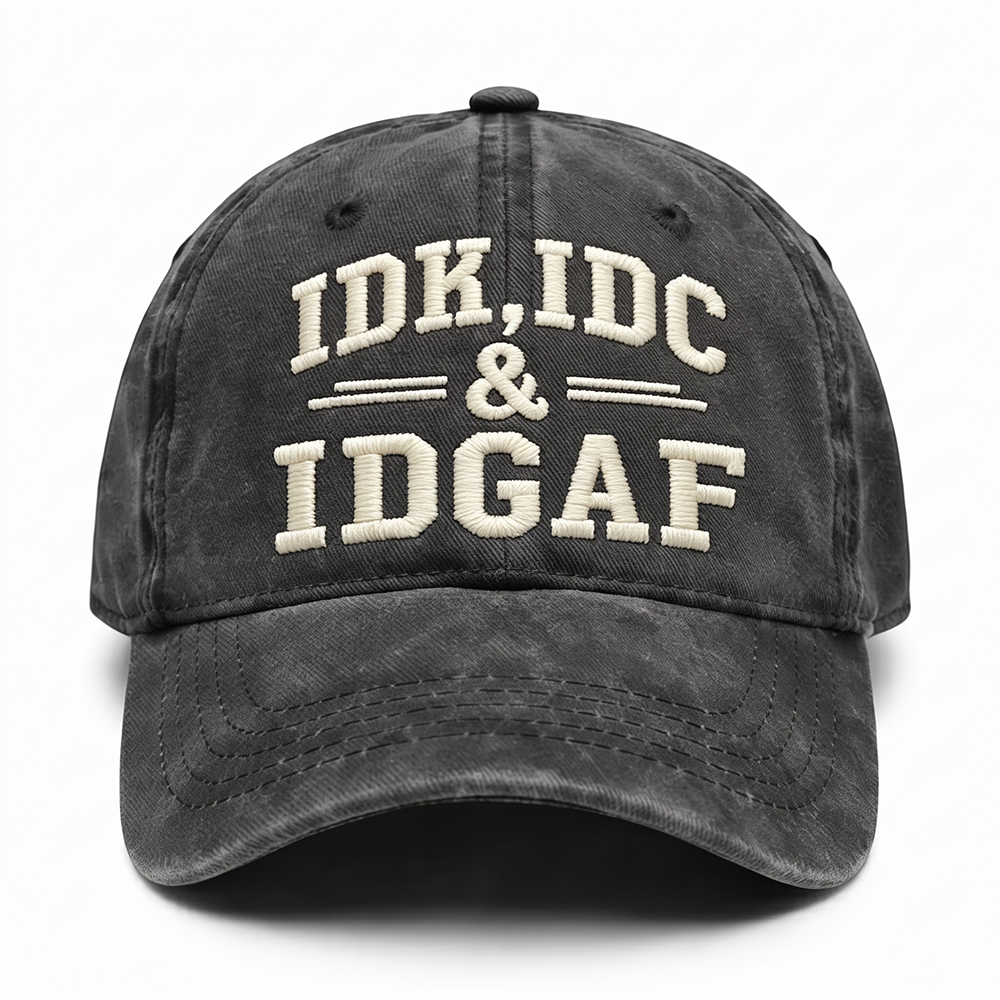 Next2Comfort™ SassStitch Attitude Statement Embroidered Cap