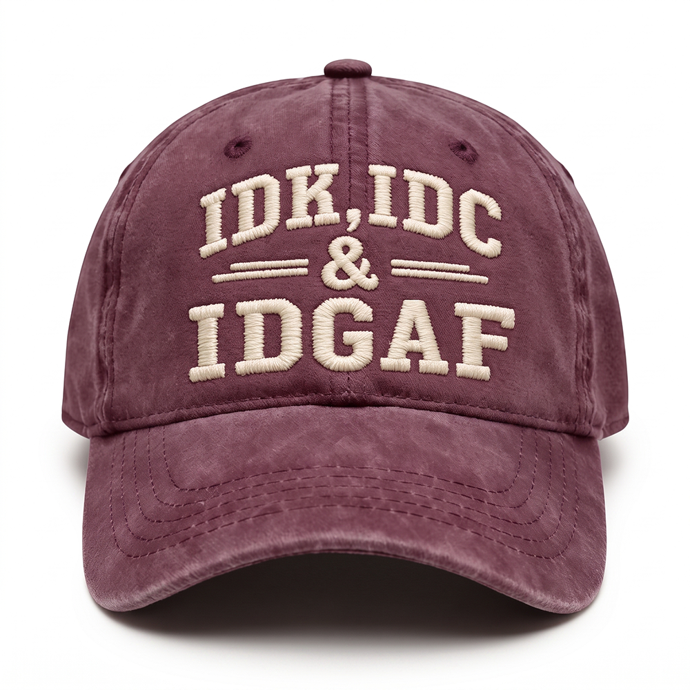 Next2Comfort™ SassStitch Attitude Statement Embroidered Cap