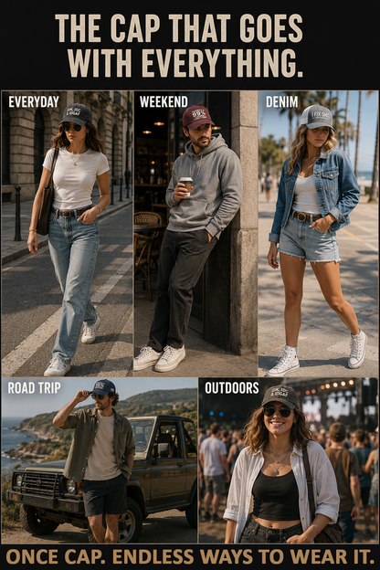 Next2Comfort™ SassStitch Attitude Statement Embroidered Cap