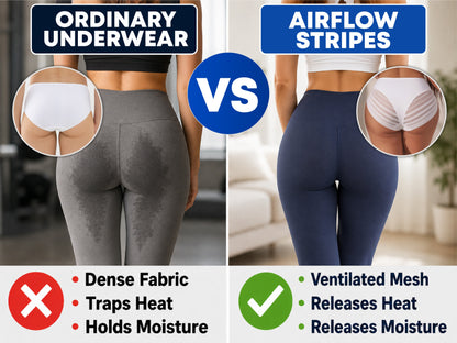Next2Comfort™ SummerLite No-Cling Stripe Ventilated Panties