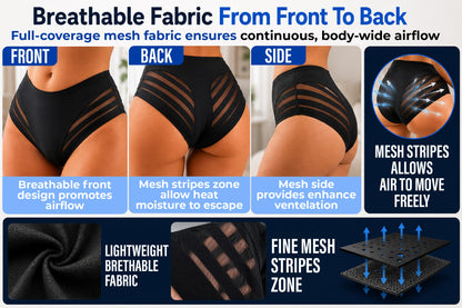 Next2Comfort™ SummerLite No-Cling Stripe Ventilated Panties
