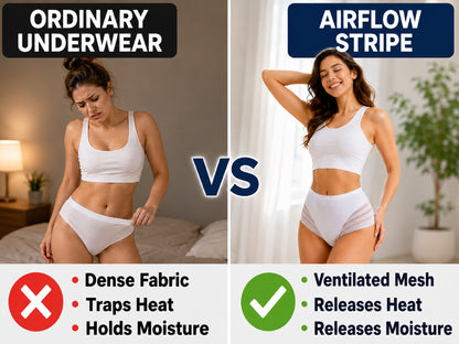 Next2Comfort™ SummerLite No-Cling Stripe Ventilated Panties