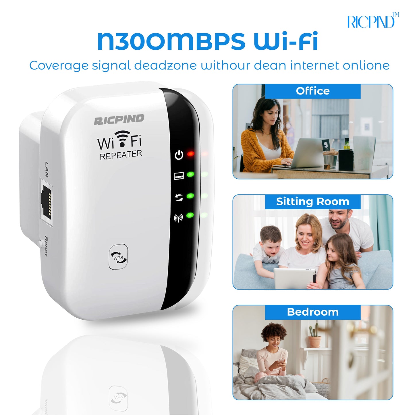 RICPIND Reach Max 3000 WiFi Signal Booster