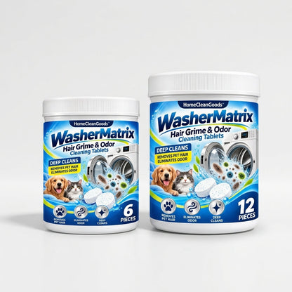 HomeCleanGoods™ WasherMatrix Hair Grime & Odor Cleaning Tablets